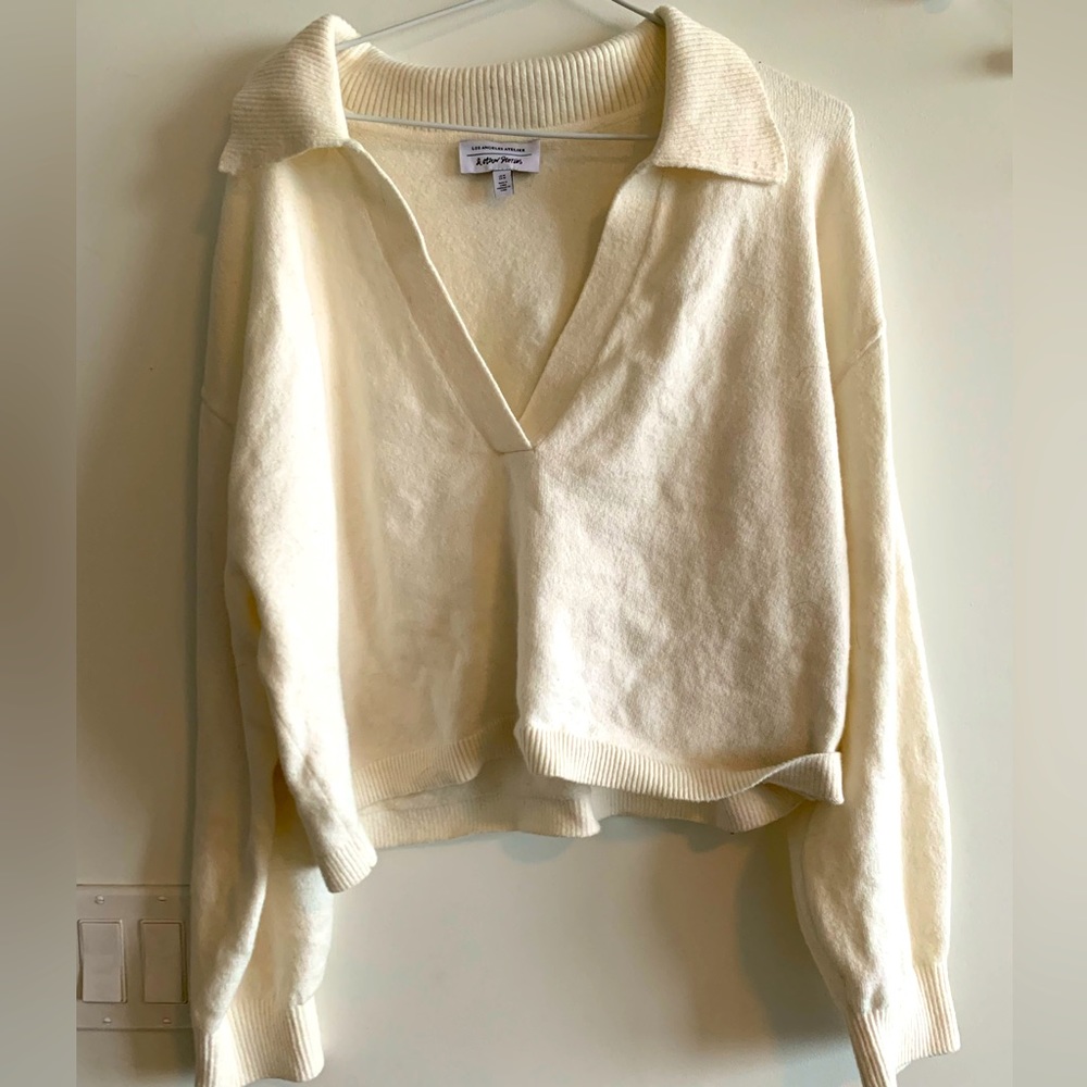 & other stories white sweater
